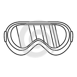 Protect goggles icon, outline style