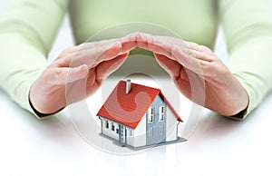 Protect and insurance real estate concept