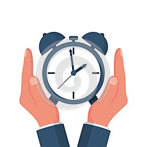 Protect time. Save time concept vector