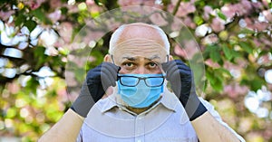 Protect and from virus infection. Limit risk infection spreading. Infection is in air. Seniors vulnerable believing
