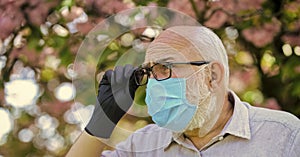 Protect and from virus infection. Limit risk infection spreading. Infection is in air. Seniors vulnerable believing