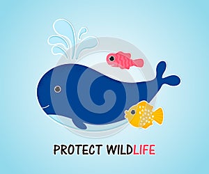 Protect Wildlife template card