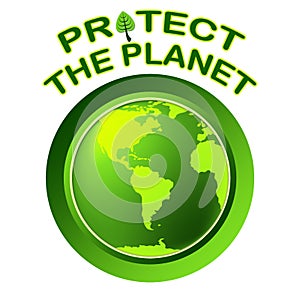 Protect World Indicates Planet Worldwide And Globalization