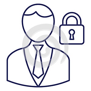 Protected avatar, protected user Vector Icon which can easily modify or edit