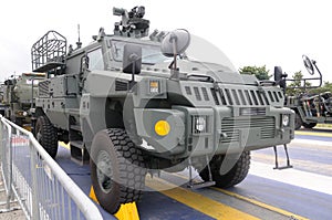 Protected combat support vehicle