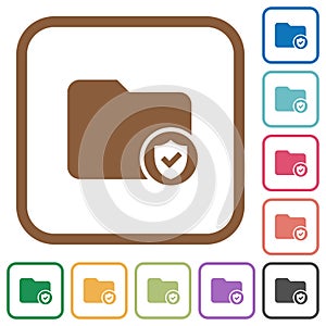 Protected directory simple icons