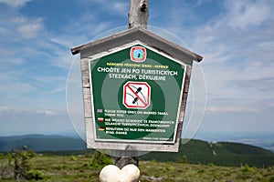 Protected landscape area in Jeseniky mountains