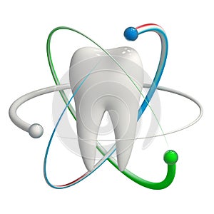 Chráněný zub  trojrozměrný ikona 