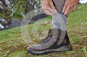 Protecting Against Ticks by Tucking Pants into Socks photo