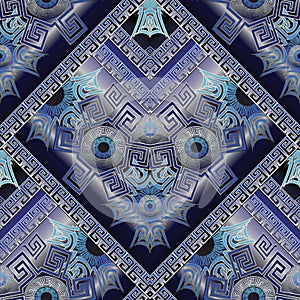 Protection amulet seamless pattern. Nazar. Devil eye. Esoteric m photo