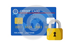 Protection Credit card vector