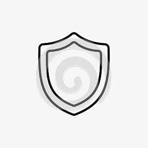 Protection icon. Secure from virus, safety symbol. Shield for computer security concept
