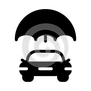 Protection vector glyph flat icon