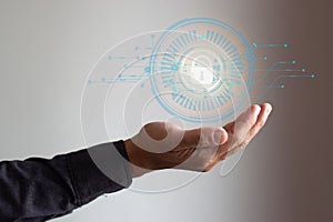 Protection of personal data, cyber security concept