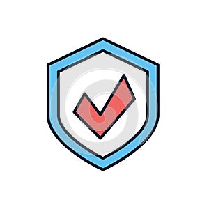 Protection related vector icon