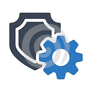 protection setting vector glyph color icon