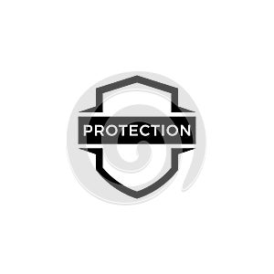 Protection shield icon vector illustration