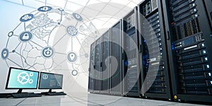 Blockchain and AI for digital data protection photo