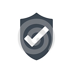 Protection vector glyph color icon