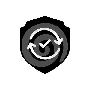 Protection vector glyph flat icon