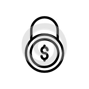 Protection vector thin line icon