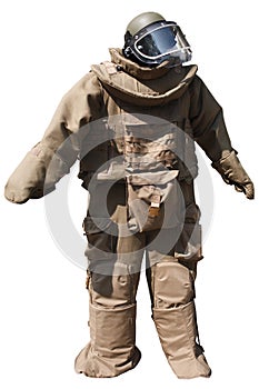 Protective bomb suit for demining