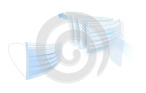 Protective face mask illustration design