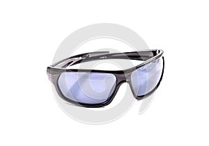 Protective gear sport sunglasses isolated in white