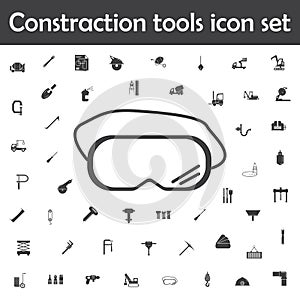 Protective goggles icon. Constraction tools icons universal set for web and mobile