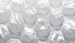 Protective Plastic Bubble Wrap Texture