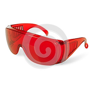 Protective red glasses UV protection dentistry laser depilation teeth whitening