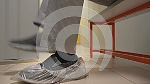 Protective shoe covers of hospitals