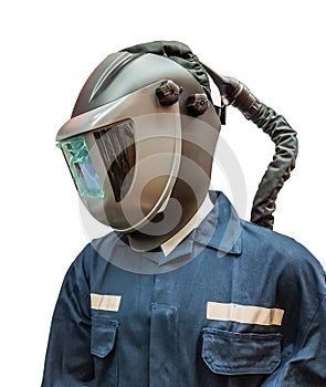 Protective welding mask helmet