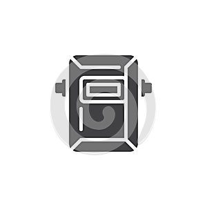 Protective welding mask vector icon