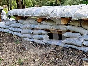 protects shrapnel and bullets, mortar shells in the soil near residential areas.