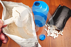 Protein powder and pills