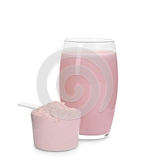 Protein shake and powder isolated