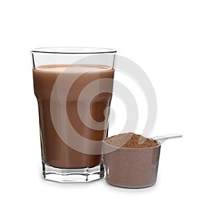 Protein shake and powder isolated