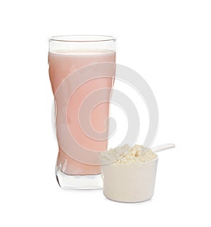 Protein shake and powder isolated