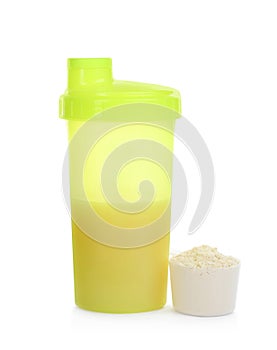 Protein shake and powder isolated