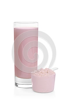 Protein shake and powder isolated