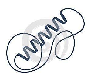 Protein structure flat simple icon
