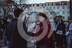 Protest action in support of Ukraine