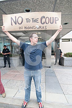 Protest Against Honduras Coup