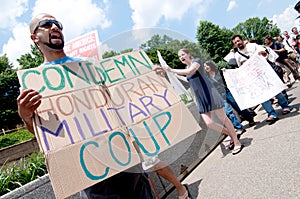 Protest Against Honduras Coup