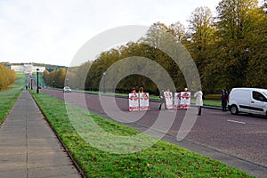 Protest against legalisation of abortion in Northern Ireland