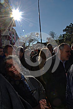 Protest in behalf of pensions 1