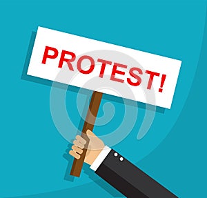 Protest and disagreement of an employee