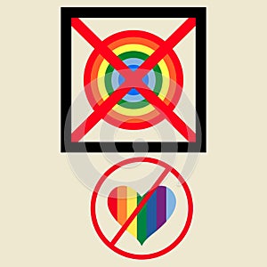 Protest of LGBT Design Shape