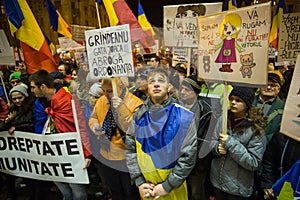 Protest in Romaia